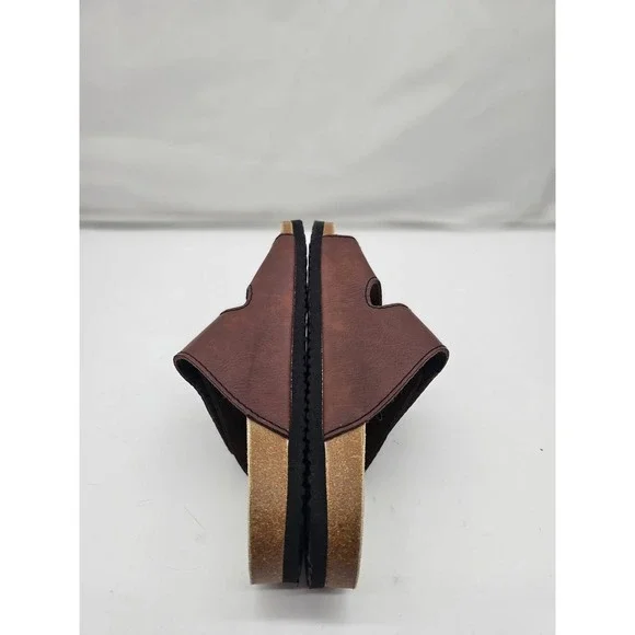 NATURAL WALK by Livergy Men's 2 Strap Buckle Brown Slip On Sandals Size 10 - Picture 5 of 10